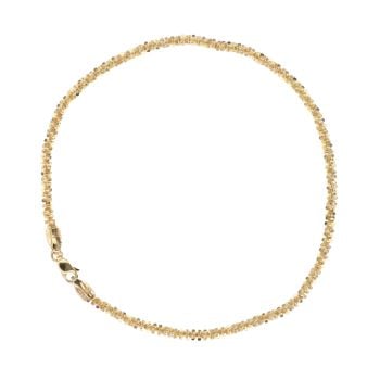 9ct Yellow Gold Crisscross Bracelet 7.5"