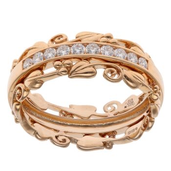18ct Yellow Gold 0.30ct Diamond Clogau Tree Of Life Ring