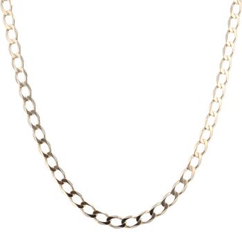 9ct Yellow Gold Curb Chain 18"