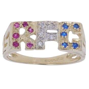 9ct Yellow Gold Multi Gemstone RFC Fancy Ring