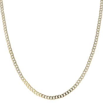 9ct Yellow Gold Curb Chain 22"