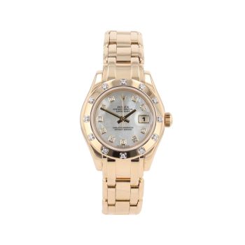 Rolex Datejust Pearlmaster Pre Owned Watch Ref 80318