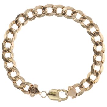 9ct Yellow Gold Curb Bracelet 8.5"