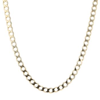 9ct Yellow Gold Curb Chain 22"