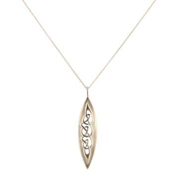 9ct Yellow Gold Celtic Fancy Pendant and Chain 18"