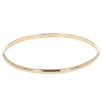 9ct Yellow Gold Plain Bangle