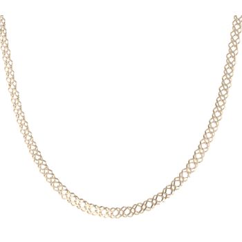 9ct Yellow Gold Double Curb Chain 20"