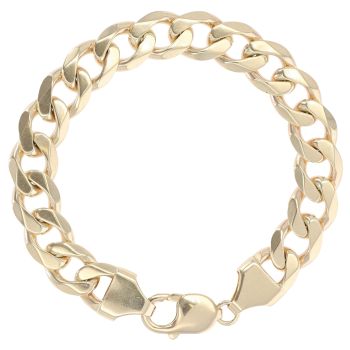 9ct Yellow Gold Curb Bracelet 7.5"