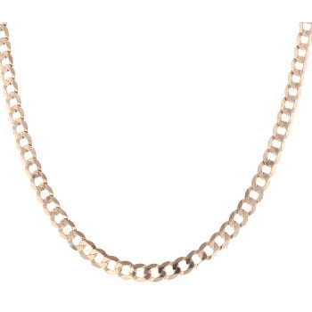 9ct Yellow Gold Curb Chain 18"