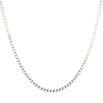9ct Yellow Gold Square Curb Chain 22"