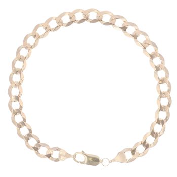 9ct Yellow Gold Curb Bracelet 8.5"