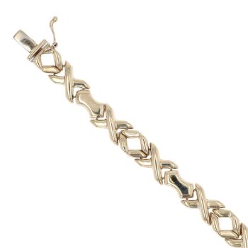 9ct Yellow Gold Fancy Bracelet 7.5"