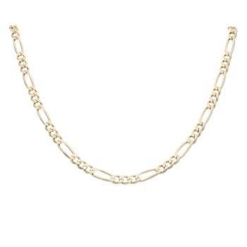 9ct Yellow Gold Figaro Chain 22"