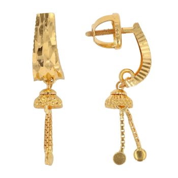 22ct Yellow Gold Fancy Dropper Earrings