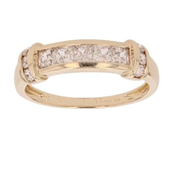 14ct Yellow Gold Cubic Zirconia Fancy Ring