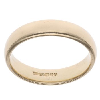 9ct Yellow Gold 4mm Wedding Band