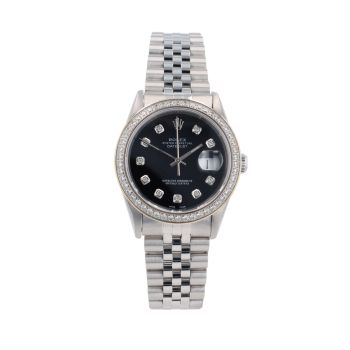 Rolex Custom Datejust Pre Owned Watch Ref 16220