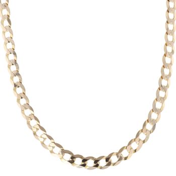9ct Yellow Gold Curb Chain 20"