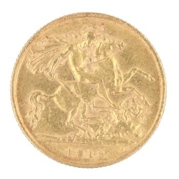 1913 George V Half Sovereign Coin