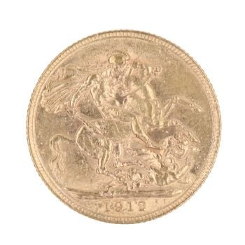 1912 George V Full Sovereign Coin