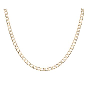 9ct Yellow Gold Curb Chain 20"