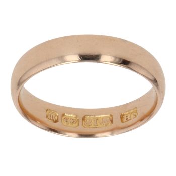 18ct Yellow Gold Wedding Band 3mm