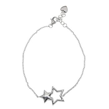 Silver Star Bracelet 7" by Icesia