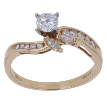 18ct Yellow Gold 0.55ct Brilliant Cut Diamond Solitaire Ring