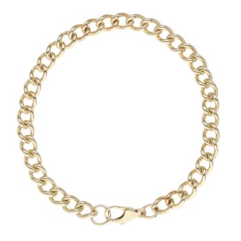 9ct Yellow Gold Curb Bracelet 7.5"
