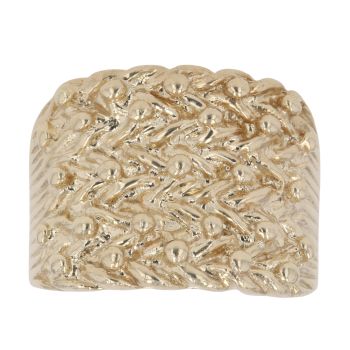 9ct Yellow Gold Five Row Keeper Ring