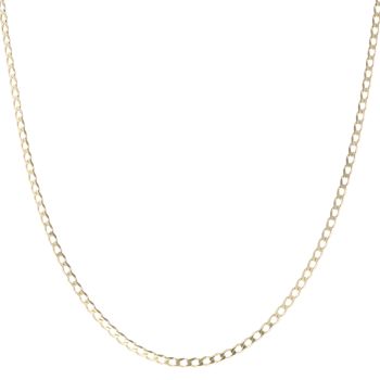 9ct Yellow Gold Curb Chain 18"