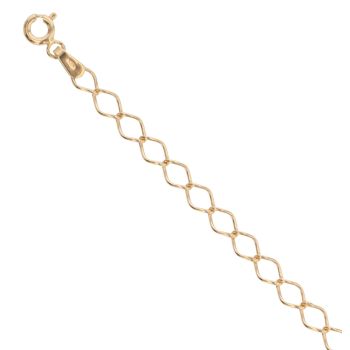 9ct Yellow Gold Curb Bracelet 8.5"