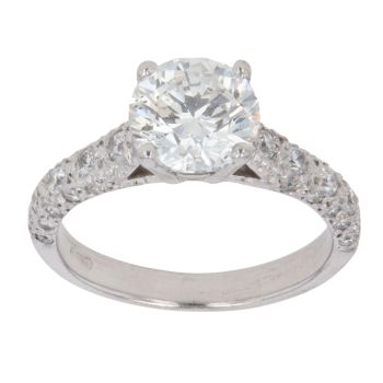 18ct White Gold 1.50ct Brilliant Cut Diamond Solitaire Ring