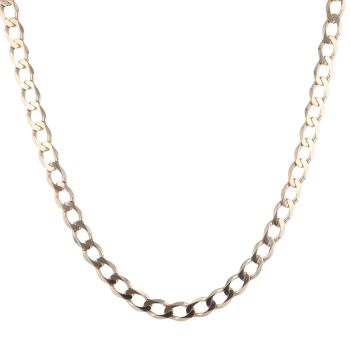 9ct Yellow Gold Curb Chain 20"