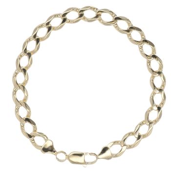9ct Yellow Gold Curb Bracelet 8.5"