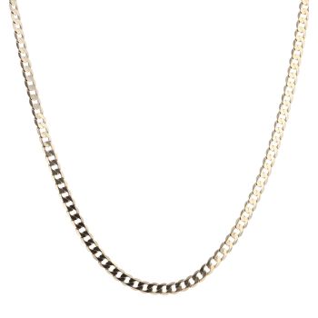 9ct Yellow Gold Curb Chain 18"