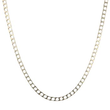 9ct Yellow Gold Square Curb Chain 24"