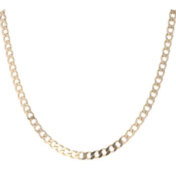 9ct Yellow Gold Curb Chain 16"