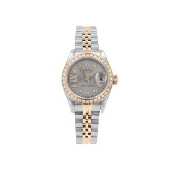 Rolex Custom Datejust Pre Owned Watch Ref 69173