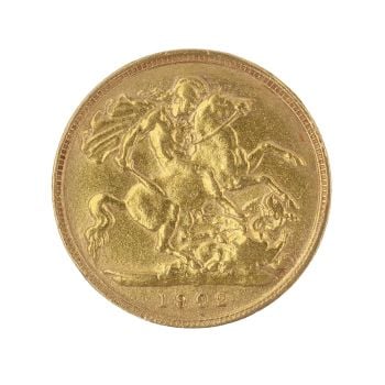 1902 Edward VII Half Sovereign Coin