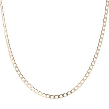 9ct Yellow Gold Curb Chain 18"