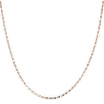14ct Rose Gold Snail Chain 24"