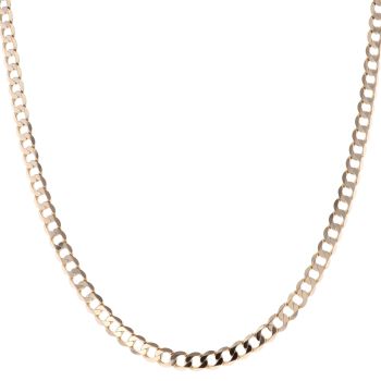 9ct Yellow Gold Curb Chain 18"