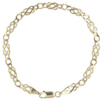 9ct Yellow Gold Celtic Bracelet 7.5"