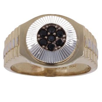 14ct Yellow Gold Sapphire Signet Ring