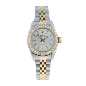 Rolex Custom Oyster Perpetual Pre Owned Watch Ref 67193