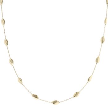 Gold Plated Silver Fancy Beaded Chain 18"