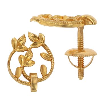 22ct Yellow Gold Fancy Stud Earrings