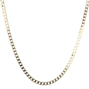 9ct Yellow Gold Curb Chain 22"