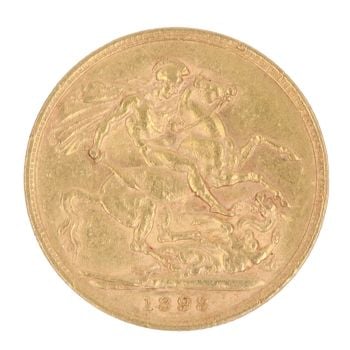 1898 Victoria Full Sovereign Coin